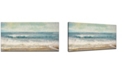 Ready2HangArt 'Beach Flashback' Beach Style Abstract Canvas Wall Art, 24x48"